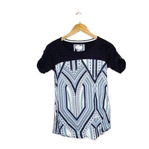 Anthro | Meadow Rue Solvo Geometric Tunic Size XS